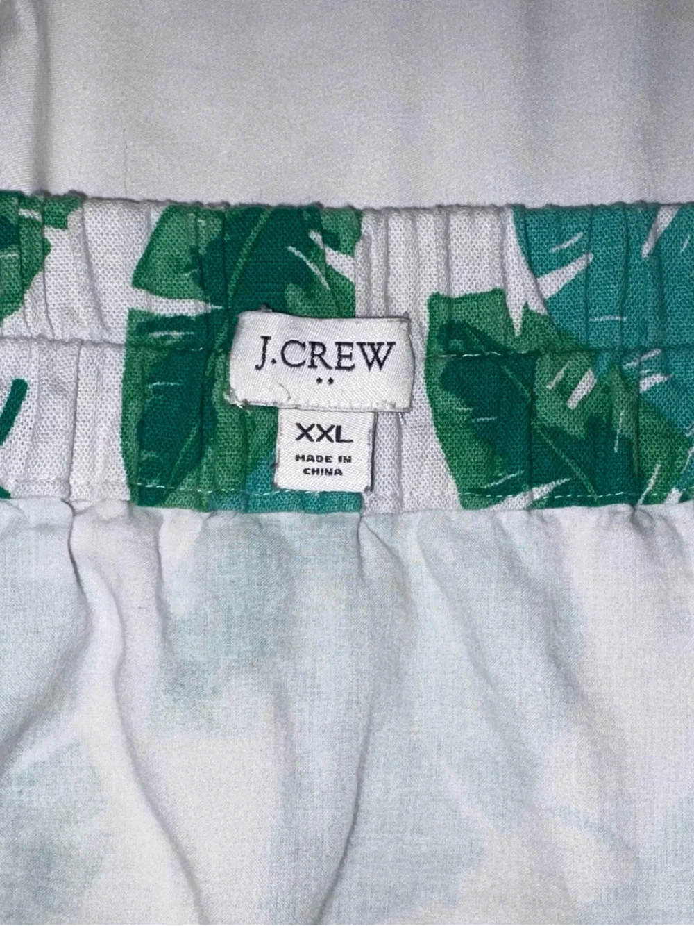 J. Crew Monstera Palm Leaf Print Linen Blend Pencil Skirt XXL